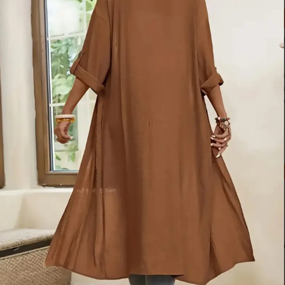 Elegant Long Cardigan Lightweight Open Front Sweater for Office & Outings Size M - Picture 3 of 3
